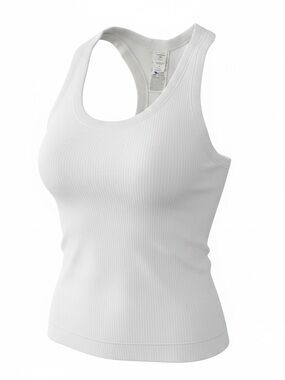 Old Navy White Fluid Seamless Racerback Tank Top XS